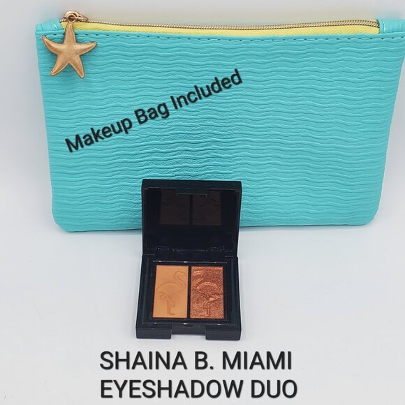 SHAINA B Travel Size Eyeshadow Duo + Makeup Bag - Picture 6 of 6